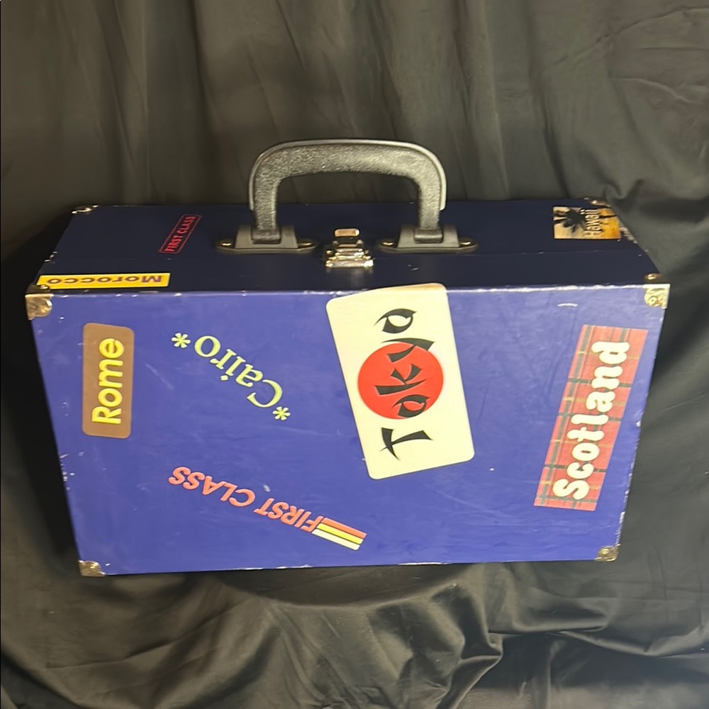 Vintage Chosun Teddy Bear Travel Trunk